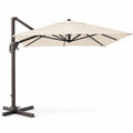 9 × 12 ft Rectangular Cantilever Patio Umbrella, Beige